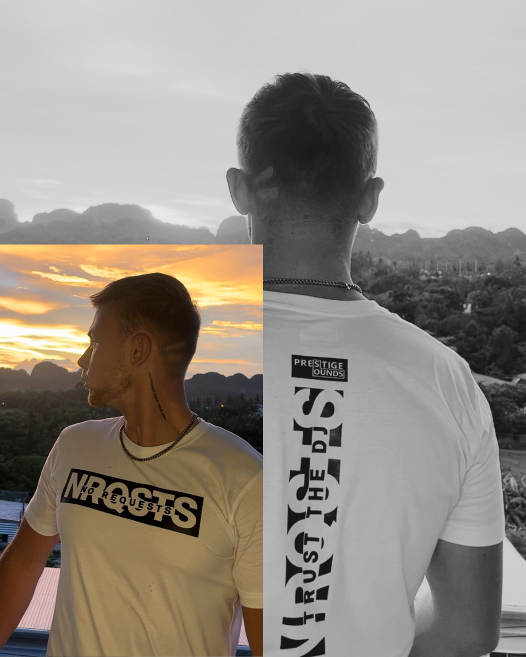 NRQSTS - White Tee "Trust the DJ"