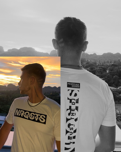 NRQSTS - White Tee "Trust the DJ"