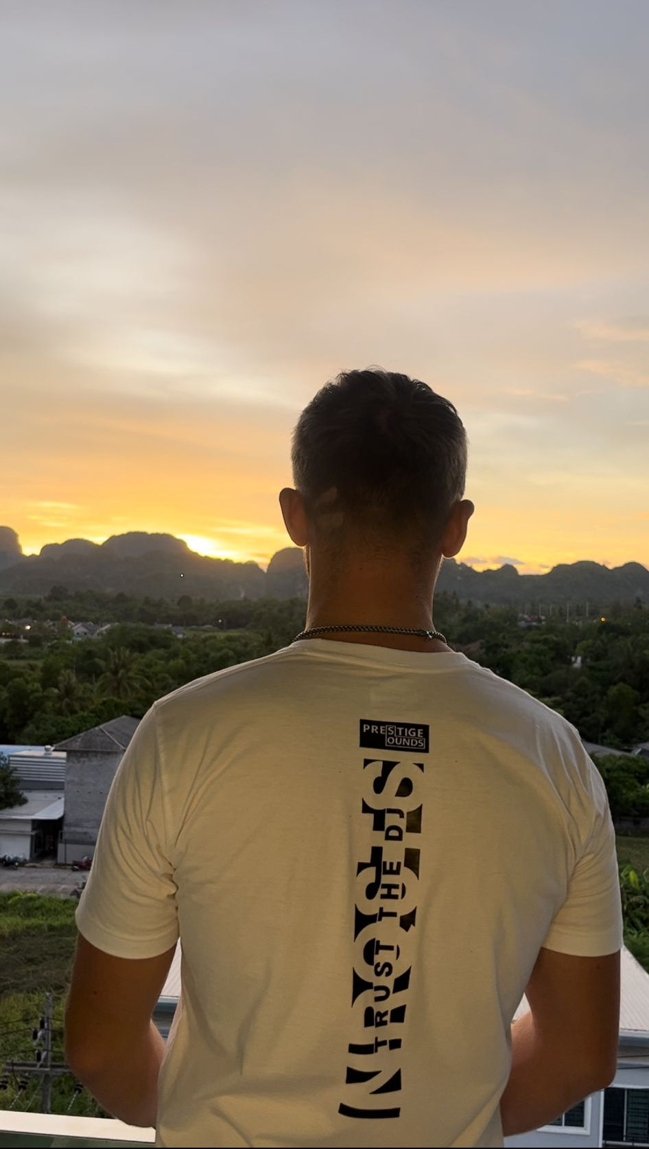 NRQSTS - White Tee "Trust the DJ"